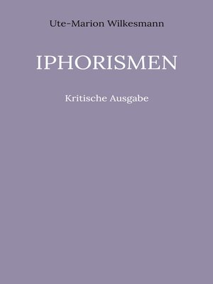 cover image of Iphorismen